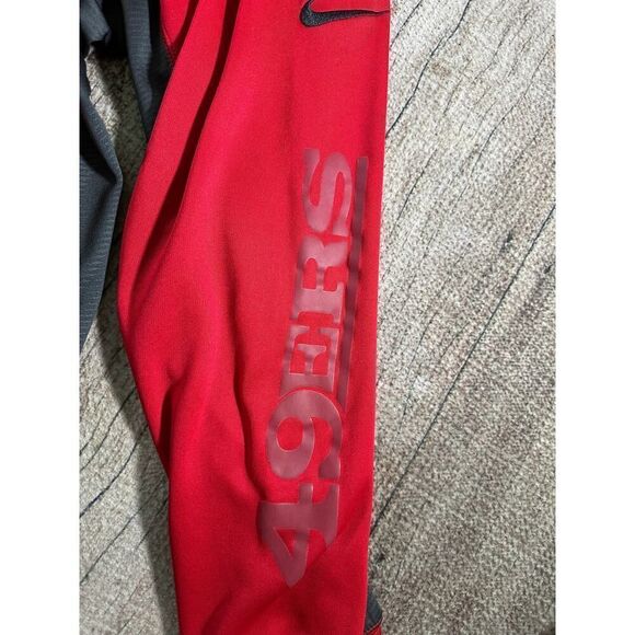 Nike Mens Dry Fit 49ers Hoodie XXL On Field Apparel Therma Fit NFL Red - Picture 7 of 12
